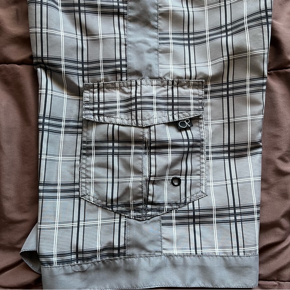 Men’s OP Ocean Pacific Board Shorts Gray Plaid Size 30 Waist - Picture 3 of 10
